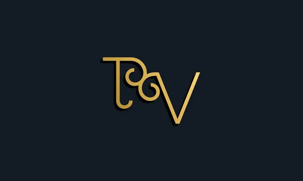 Luxury Μόδας Αρχικό Γράμμα Λογότυπο Τηλεόραση Αυτή Εικόνα Ενσωματώνεται Σύγχρονη — Διανυσματικό Αρχείο