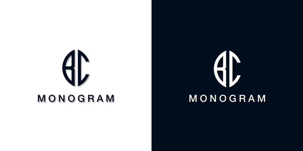 Логотип Монограммы Логотип Включает Себя Два Творческих Письма Творческом Плане — стоковый вектор