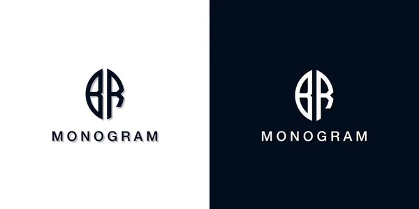 Leaf Style Initial Letter Monogram Logo Inglés Este Logotipo Incorpora — Vector de stock