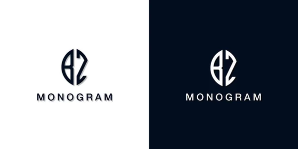 Bladstijl Initialen Letter Monogram Logo Dit Logo Bevat Creatieve Wijze — Stockvector