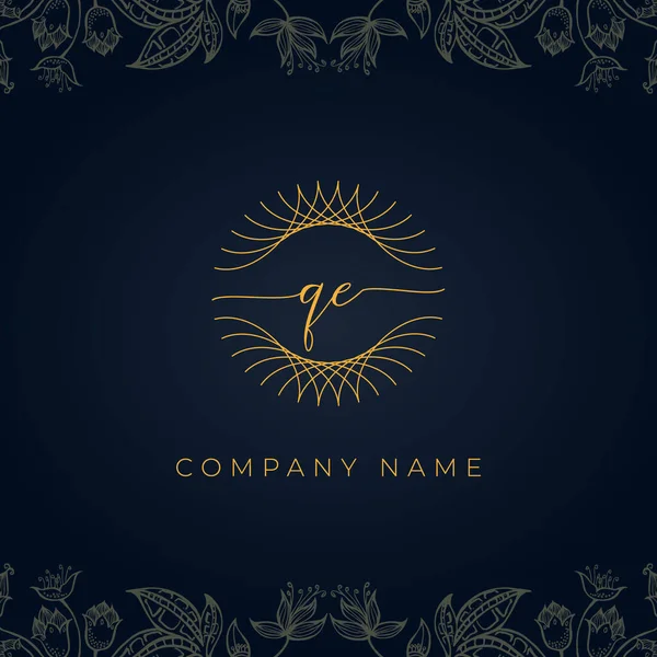 Logotipo Elegante Carta Luxo Este Ícone Incorpora Com Abstrato Arredondado —  Vetores de Stock