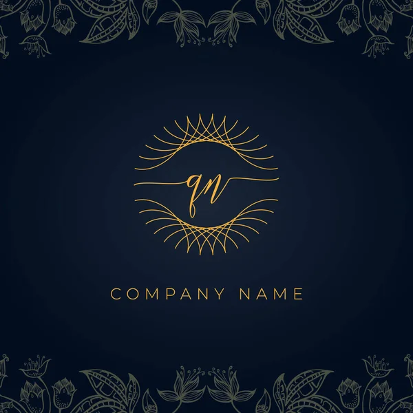 Logotipo Elegante Carta Luxo Este Ícone Incorpora Com Abstrato Arredondado — Vetor de Stock