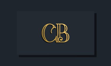 Minimal Inline stil İlk CB logosu. Bu logo yaratıcı bir şekilde modern yazı karakterine sahip. Hangi şirket ya da markanın bu ilk adı başlatacağı için uygun olacaktır..