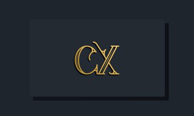 Minimal Inline stili ilk CX logosu. Bu logo yaratıcı bir şekilde modern yazı karakterine sahip. Hangi şirket ya da markanın bu ilk adı başlatacağı için uygun olacaktır..