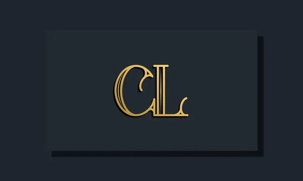 Мінімальний Вбудований Стиль Початкового Логотипу Цей Логотип Поєднується Сучасним Шрифтом — стоковий вектор
