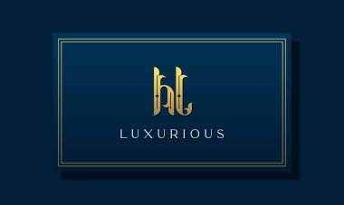 Klasik kraliyet baş harfleri HL logosu. Bu logo yaratıcı bir şekilde lüks yazı karakteri ile birleşiyor. Kraliyet, Butik, Otel, Heraldic, Moda ve Mücevherat için uygun olacak..