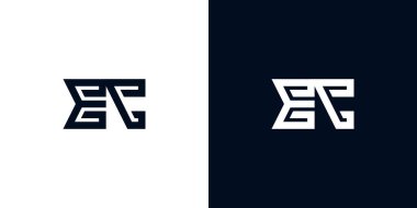 En az yaratıcı baş harfler EC logosu. Bu logo yaratıcı bir şekilde iki yaratıcı harfle birleşti. İlk harfleri hangi şirket ya da markanın başlattığı uygun olacaktır..