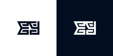 Minimal yaratıcı ilk harfler EY logosu. Bu logo yaratıcı bir şekilde iki yaratıcı harfle birleşti. İlk harfleri hangi şirket ya da markanın başlattığı uygun olacaktır..