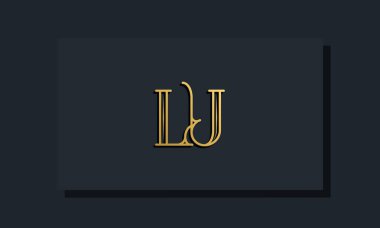 Minimal Inline stili ilk LU logosu. Bu logo yaratıcı bir şekilde modern yazı karakterine sahip. Hangi şirket ya da markanın bu ilk adı başlatacağı için uygun olacaktır..