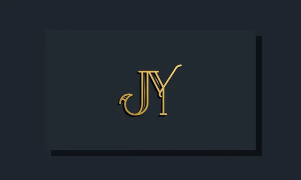 Estilo Inline Mínimo Logotipo Inicial Este Logotipo Incorpora Com Typeface — Vetor de Stock