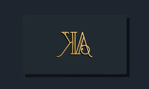 Мінімальний Стиль Inline Початковий Логотип Цей Логотип Поєднується Сучасним Шрифтом — стоковий вектор