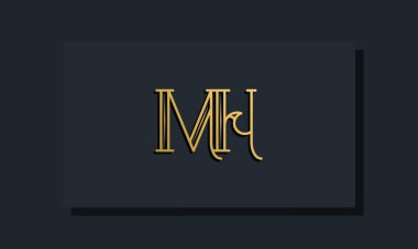 Minimal Inline stil İlk MH logosu. Bu logo yaratıcı bir şekilde modern yazı karakterine sahip. Hangi şirket ya da markanın bu ilk adı başlatacağı için uygun olacaktır..