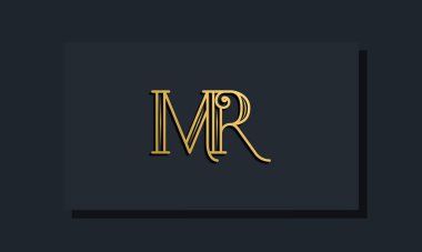 Minimal Inline stil MR logosu. Bu logo yaratıcı bir şekilde modern yazı karakterine sahip. Hangi şirket ya da markanın bu ilk adı başlatacağı için uygun olacaktır..