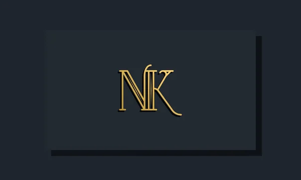 Minimální Inline Styl Počáteční Logo Toto Logo Obsahuje Moderní Písmo — Stockový vektor