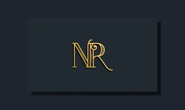 Minimal Inline Stil Initial Logo Dieses Logo Mit Moderner Schrift — Stockvektor