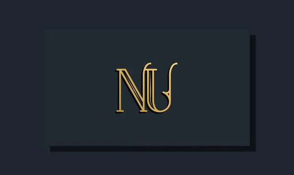 Мінімальний Стиль Inline Початковий Логотип Цей Логотип Поєднується Сучасним Шрифтом — стоковий вектор