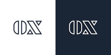 Soyut sanat eseri ilk harfleri OX logosu. Bu logo, yaratıcı bir şekilde soyut yazı karakterine sahip. Hangi şirket ya da markanın başlattığı bu başlangıç noktası için uygun olacaktır..