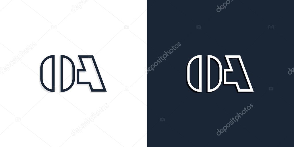 Abstract line art initial letters OA logo. This logo incorporate with abstract typeface in the creative way.It will be suitable for which company or brand name start those initial.