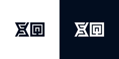 En az yaratıcı baş harfler XQ logosu. Bu logo yaratıcı bir şekilde iki yaratıcı harfle birleşti. İlk harfleri hangi şirket ya da markanın başlattığı uygun olacaktır..