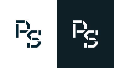 Yaratıcı asgari soyut harf PS logosu. Bu logo, yaratıcı bir şekilde soyut yazı karakterine sahip. Hangi şirket ya da markanın başlattığı bu başlangıç noktası için uygun olacaktır..
