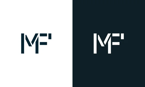 Criativa Letra Abstrato Mínimo Logotipo Este Logotipo Incorpora Com Typeface —  Vetores de Stock