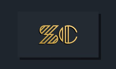 Zarif bir sanat eseri ilk harfi SC logosu. Bu logo yaratıcı bir şekilde iki yaratıcı harfle birleşti. İlk harfleri hangi şirket ya da markanın başlattığı uygun olacaktır..