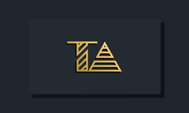 Zarif bir sanat eseri ilk harf TA logosu. Bu logo yaratıcı bir şekilde iki yaratıcı harfle birleşti. İlk harfleri hangi şirket ya da markanın başlattığı uygun olacaktır..