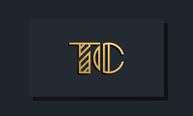 Zarif bir sanat eseri baş harfi TC logosu. Bu logo yaratıcı bir şekilde iki yaratıcı harfle birleşti. İlk harfleri hangi şirket ya da markanın başlattığı uygun olacaktır..