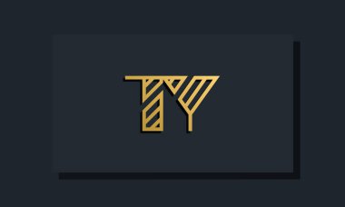 Zarif bir sanat eseri ilk harfi TY logosu. Bu logo yaratıcı bir şekilde iki yaratıcı harfle birleşti. İlk harfleri hangi şirket ya da markanın başlattığı uygun olacaktır..