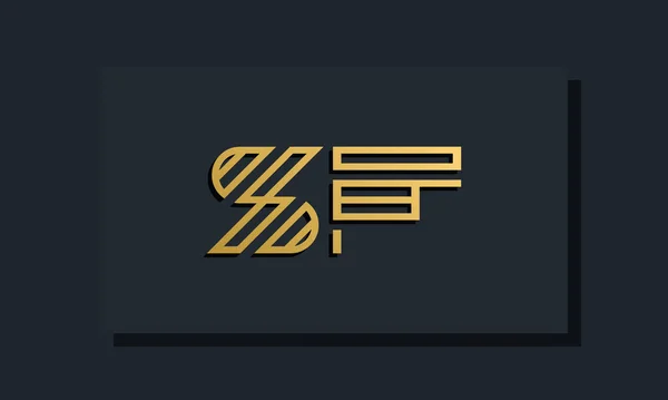 Elegante Linea Art Iniziale Lettera Logo Questo Logo Incorpora Con — Vettoriale Stock