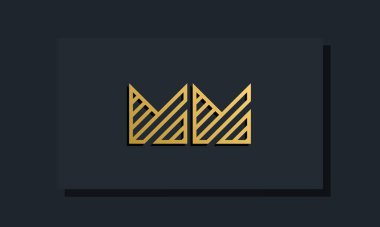 Zarif bir sanat eseri ilk harfi MM logosu. Bu logo yaratıcı bir şekilde iki yaratıcı harfle birleşti. İlk harfleri hangi şirket ya da markanın başlattığı uygun olacaktır..