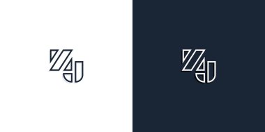 Soyut sanat eseri baş harfleri ZJ logosu. Bu logo, yaratıcı bir şekilde soyut yazı karakterine sahip. Hangi şirket ya da markanın başlattığı bu başlangıç noktası için uygun olacaktır..