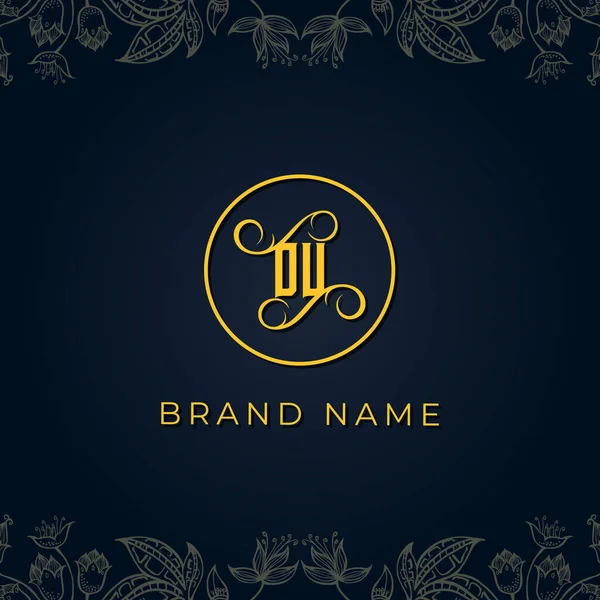 Royal Luxury Letter Logo Λογότυπο Αυτό Ενσωματώνει Γραφομηχανή Πολυτελείας Δημιουργικό — Διανυσματικό Αρχείο