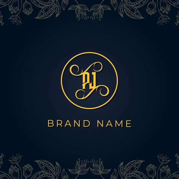 Royal Luxury Letter Logo Questo Logo Incorpora Con Caratteri Tipografici — Vettoriale Stock