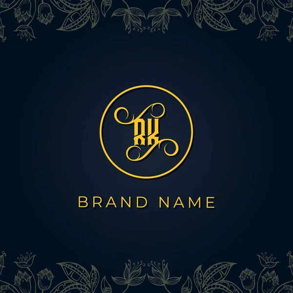 Royal Luxury Letter Logo Αυτό Λογότυπο Ενσωματώνει Γραφομηχανή Πολυτελείας Δημιουργικό — Διανυσματικό Αρχείο