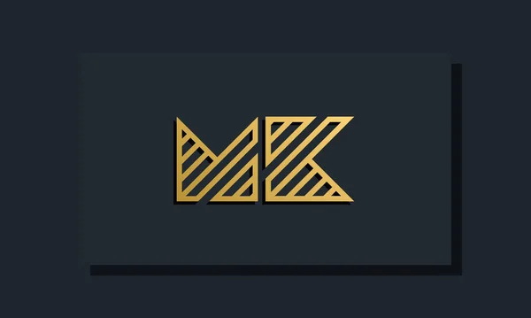 Elegante Línea Arte Inicial Letra Logo Este Logotipo Incorpora Con — Vector de stock