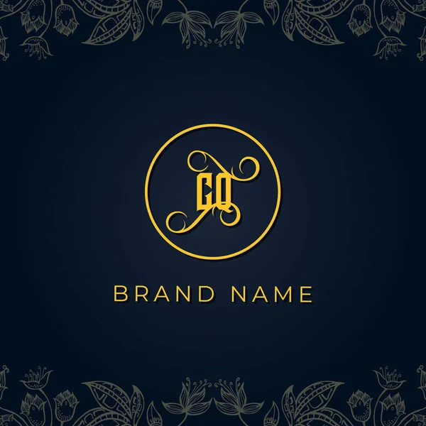 Royal Lettre Luxe Logo Logo Incorporer Avec Caractère Luxe Manière — Image vectorielle