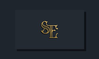 Asgari Inline stil İlk SE logosu. Bu logo yaratıcı bir şekilde modern yazı karakterine sahip. Hangi şirket ya da markanın bu ilk adı başlatacağı için uygun olacaktır..