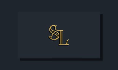 Minimal Inline stil İlk SL logosu. Bu logo yaratıcı bir şekilde modern yazı karakterine sahip. Hangi şirket ya da markanın bu ilk adı başlatacağı için uygun olacaktır..