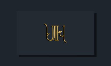 Minimal Inline stili ilk UH logosu. Bu logo yaratıcı bir şekilde modern yazı karakterine sahip. Hangi şirket ya da markanın bu ilk adı başlatacağı için uygun olacaktır..