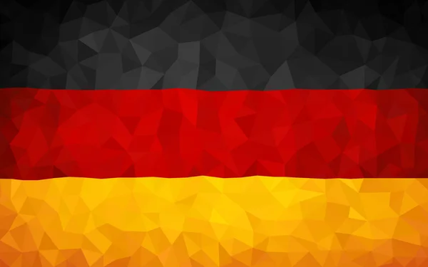 Drapeau Poly Germany Treangulé — Image vectorielle