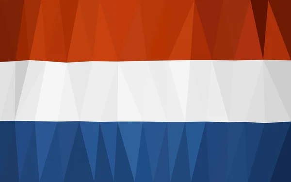 Triangulated Holland flag — Stockvector