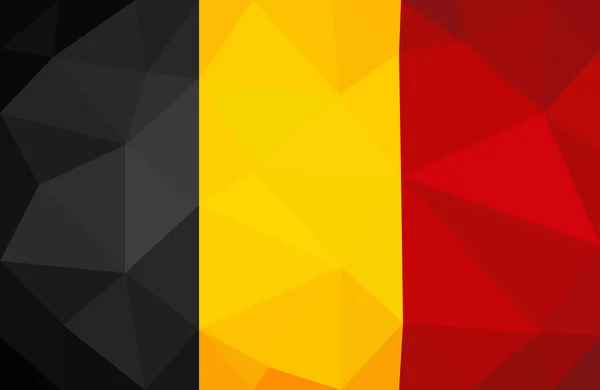 Triangulate banderą Belgii — Wektor stockowy