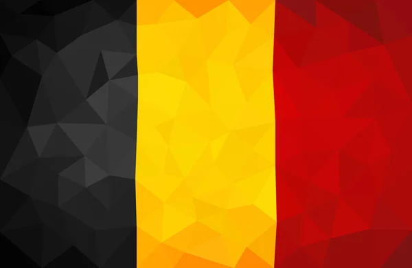 Vlajka Belgie triangulace — Stockový vektor