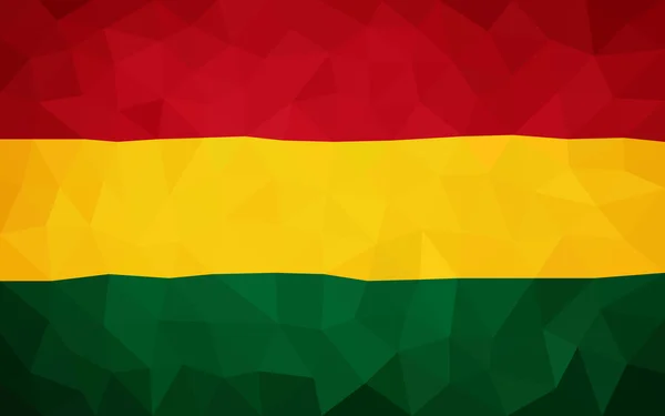 Lithuania high poly triangulated flag — Stock Vector