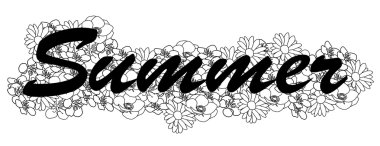 Word yaz çiçek arka planda