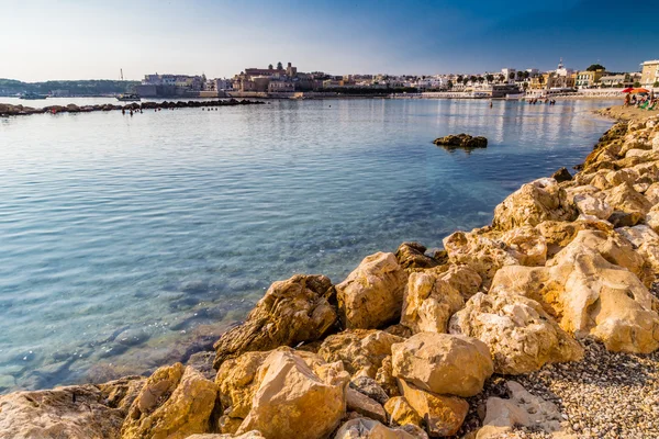 Zatoka Apulii Starożytnego Miasta Półwyspie Salento Włoszech — Zdjęcie stockowe