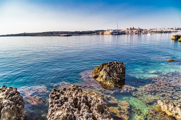 Bay Otranto Grekiska Messapian Staden Adriatiska Havet Italien — Stockfoto