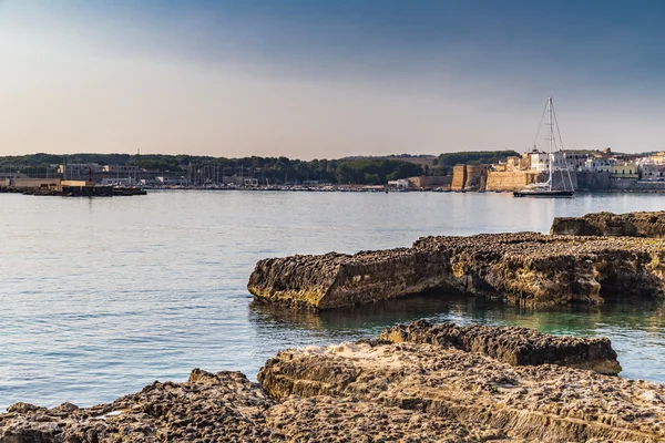 Bay Otranto Grekiska Messapian Staden Adriatiska Havet Italien — Stockfoto