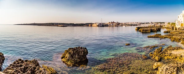 Baai Van Otranto Grieks Messapian Stad Adriatische Zee Italië — Stockfoto